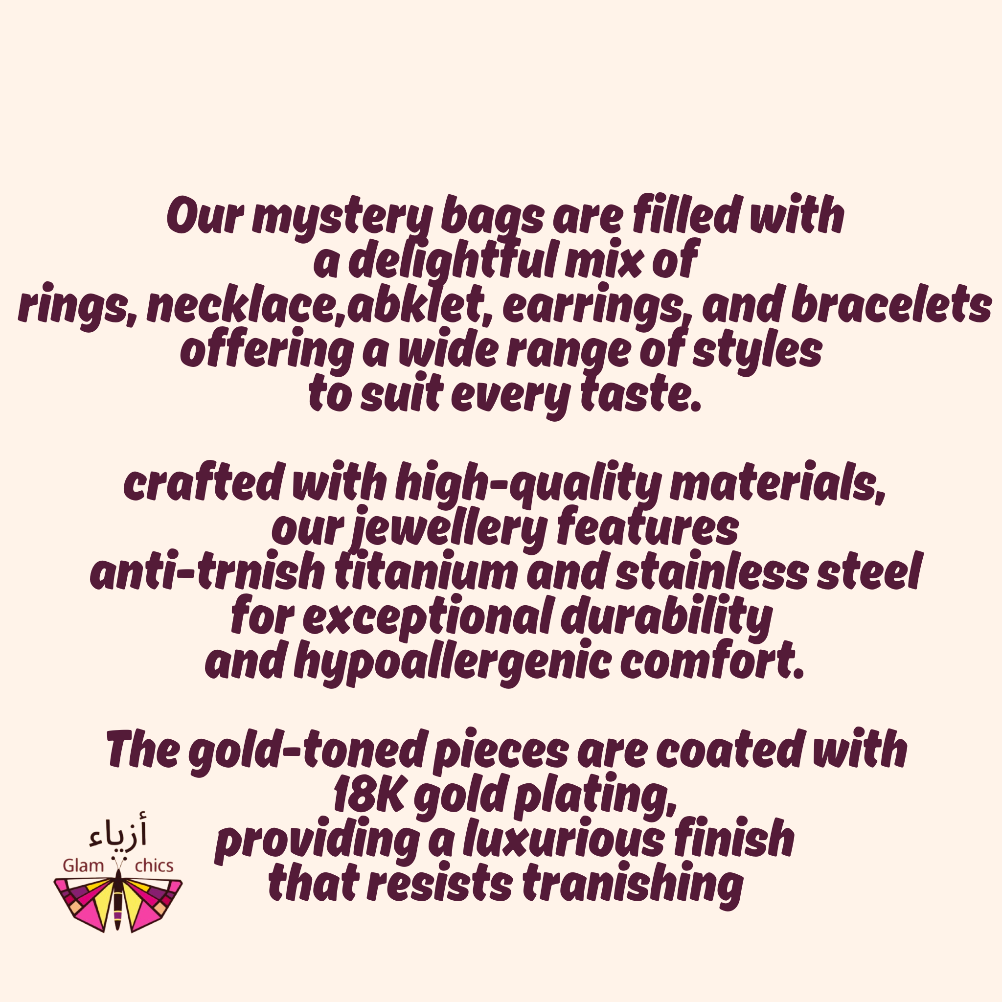 5 Bags of Stainless Steel Jewellery