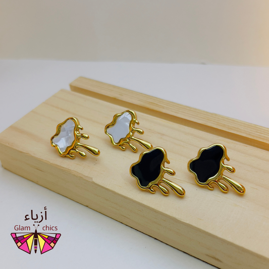 Clouds Titanium Steel Ear Studs