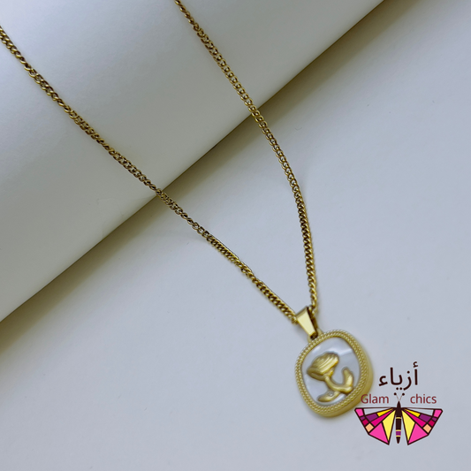 Golden Flower Necklace