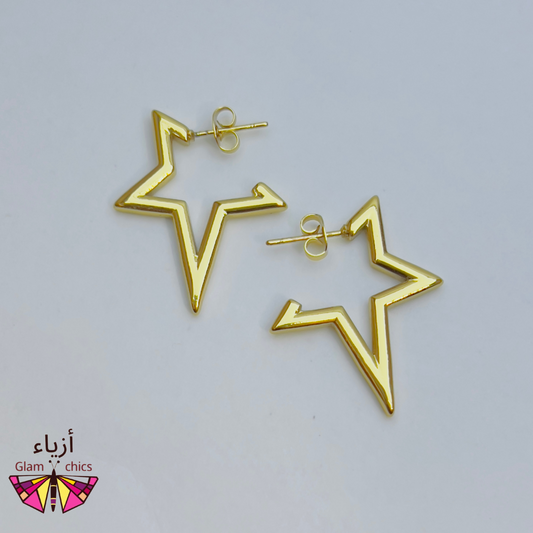 Half Star Style Earrings