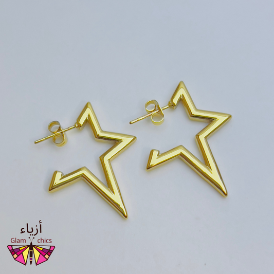 Half Star Style Earrings
